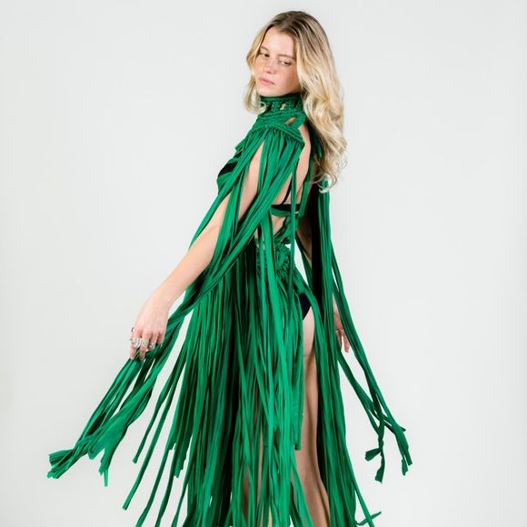 Handmade Macrame Crochet Belly Dancing Festival Dress Theatre - Picture 6 of 16